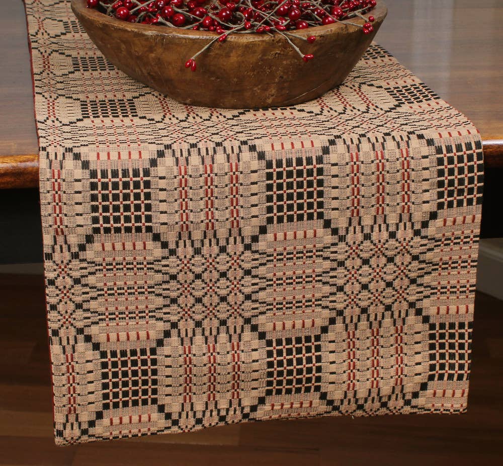 Tri Color Jacquard Table Runner