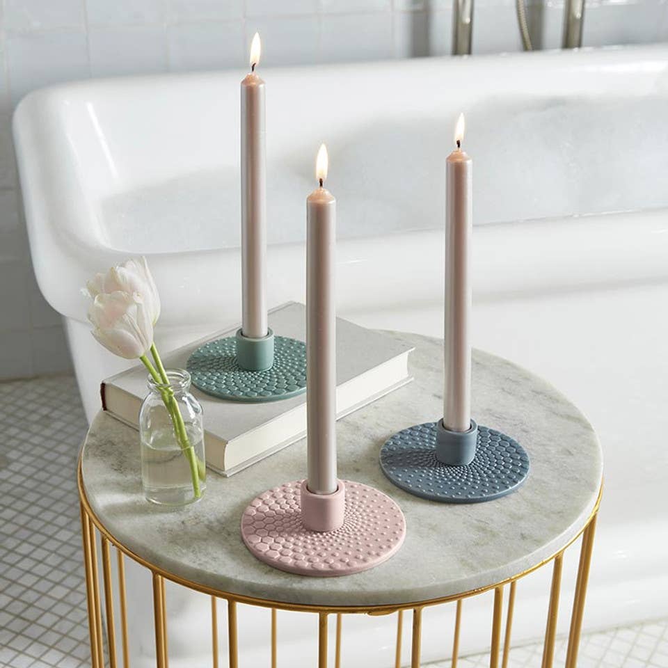 Pink Candleholders