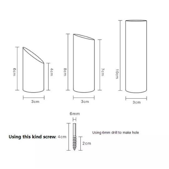 Modern Coat Hooks, Set of 4