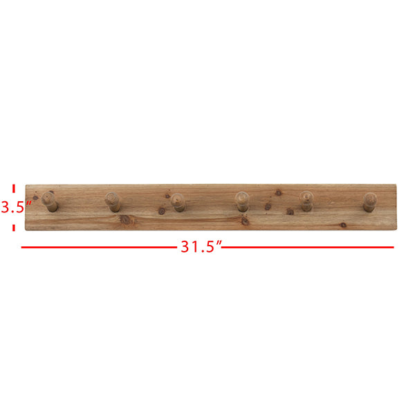 Shaker Peg 6 Hook Hanger