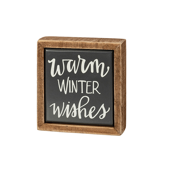 "Warm Winter Wishes" Tiered Tray Mini Frame